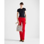 Prada Mariner small striped fabric bucket bag