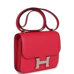 Hermès Constance 18 Rose Extreme Epsom Palladium Hardware