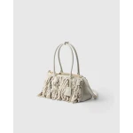 Prada Galleria medium nappa leather bag with fringe and studs