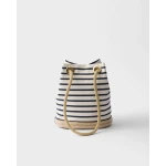 Prada Mariner small striped fabric bucket bag