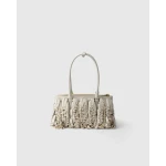 Prada Galleria medium nappa leather bag with fringe and studs