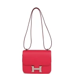 Hermès Constance 18 Rose Extreme Epsom Palladium Hardware