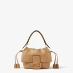 Mamma Baguette Small Blue denim-effect FF jacquard mini-bag