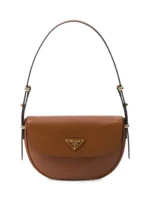 Prada Arquè Leather Shoulder Bag with Flap