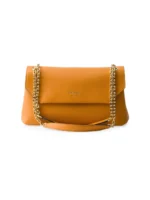 Prada Medium Leather Shoulder Bag Orange