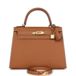 Hermès Kelly Sellier 28 Gold Epsom Gold Hardware