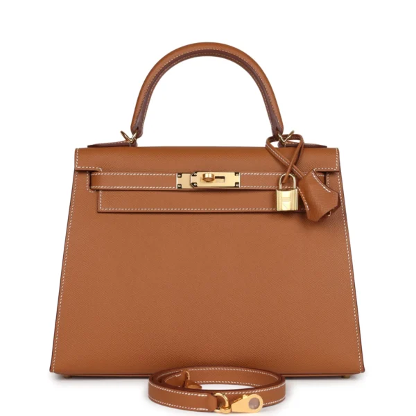 Hermès Kelly Sellier 28 Gold Epsom Gold Hardware