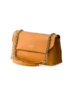 Prada Medium Leather Shoulder Bag Orange