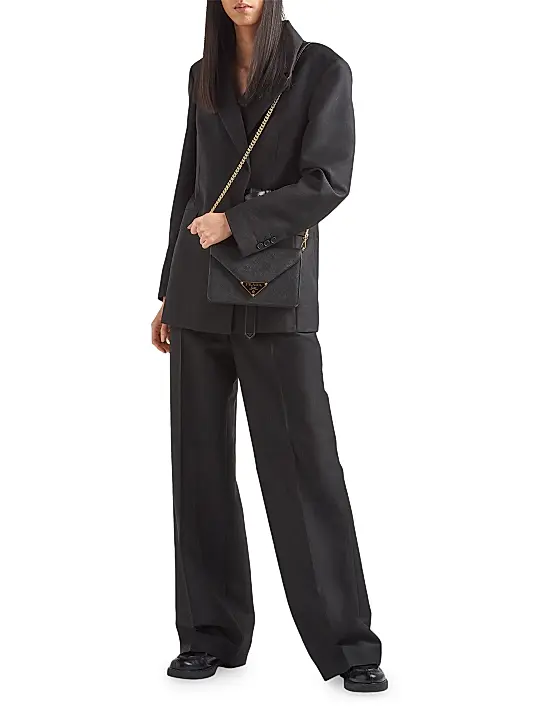 Prada Saffiano Leather Shoulder Bag