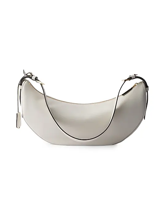 Prada Large Leather Shoulder Bag white