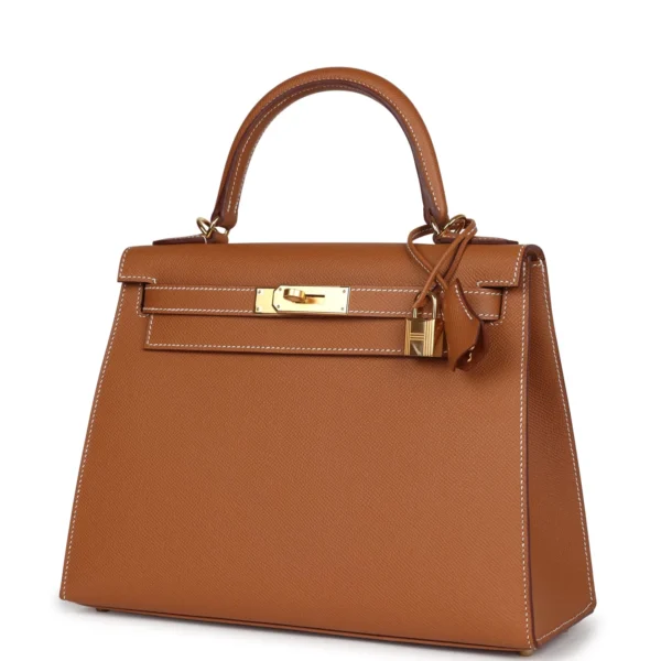 Hermès Kelly Sellier 28 Gold Epsom Gold Hardware