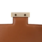 HERMèS Matte Alligator Constance Mini 19 shoulder bag in Gold with Gold hardware