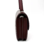 HERMèS Limited Edition Constance Toile de Camp 24 Dechainee shoulder bag in Canvas and Bordeaux Swift leather with Palladium hardware