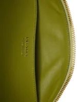 Prada Large Leather Shoulder Bag Green