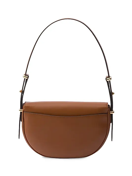 Prada Arquè Leather Shoulder Bag with Flap