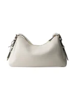 Prada Aimèe Large Leather Shoulder Bag White