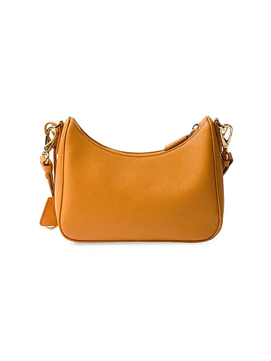 Prada Re-Edition Saffiano Leather Mini-Bag Orange