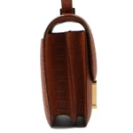 HERMèS Matte Alligator Constance Mini 19 shoulder bag in Gold with Gold hardware