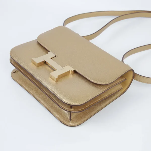 HERMèS Constance Mini Dore (Y9) Chamkila Permabrass hardware W