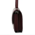 HERMèS Limited Edition Constance Toile de Camp 24 Dechainee shoulder bag in Canvas and Bordeaux Swift leather with Palladium hardware