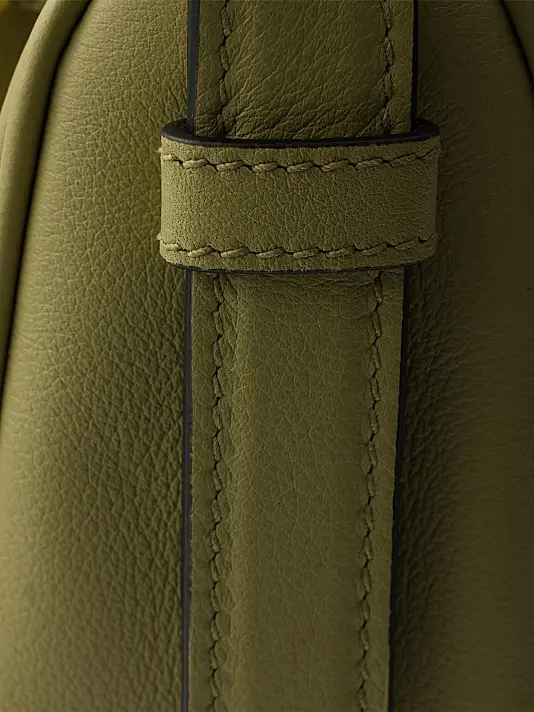 Prada Large Leather Shoulder Bag Green