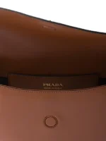 Prada Arquè Leather Shoulder Bag with Flap