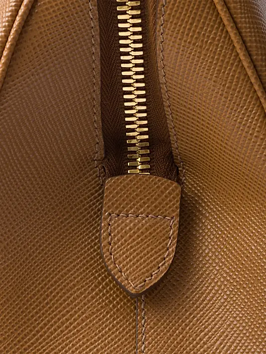 Prada Large Brown Saffiano Leather Bag