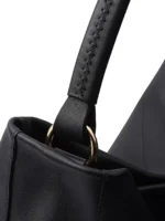 Prada Large Black Leather Shoulder Bag