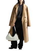 Prada Aimèe Large Leather Shoulder Bag White