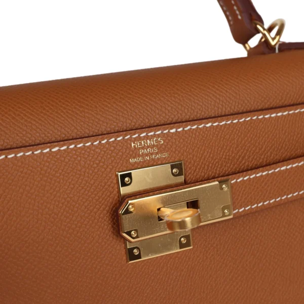 Hermès Kelly Sellier 28 Gold Epsom Gold Hardware