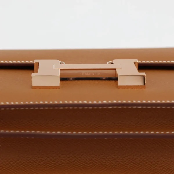Hermès Constance Mirror 18 Gold in Epsom, Rose Gold hardware