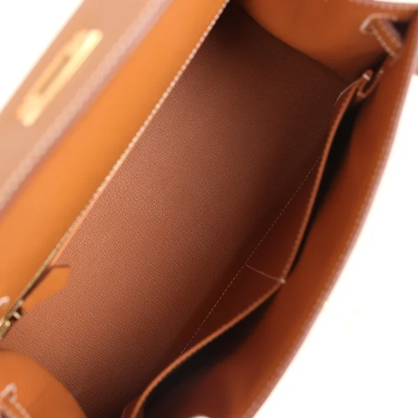 Hermès Kelly Sellier 28 Gold Epsom Gold Hardware