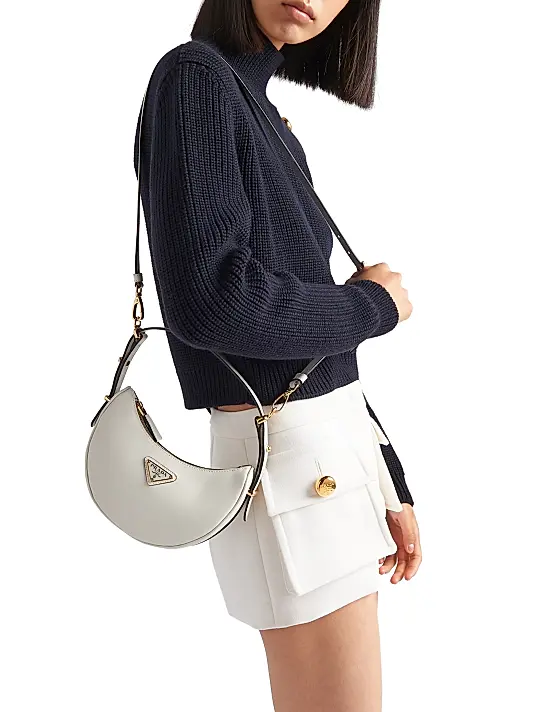 Prada Arquè Leather Mini Shoulder Bag