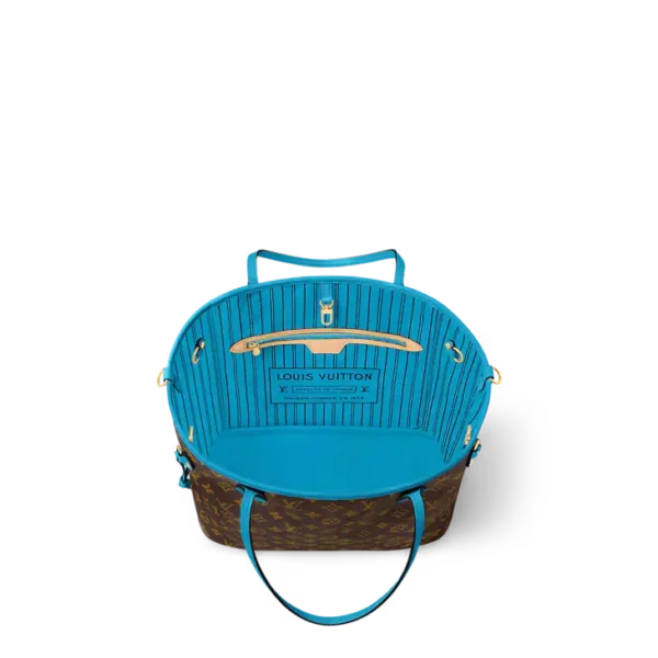 Neverfull Bandoulière Inside Out MM Blue