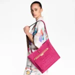 Neverfull Bandoulière Inside Out MM Pink