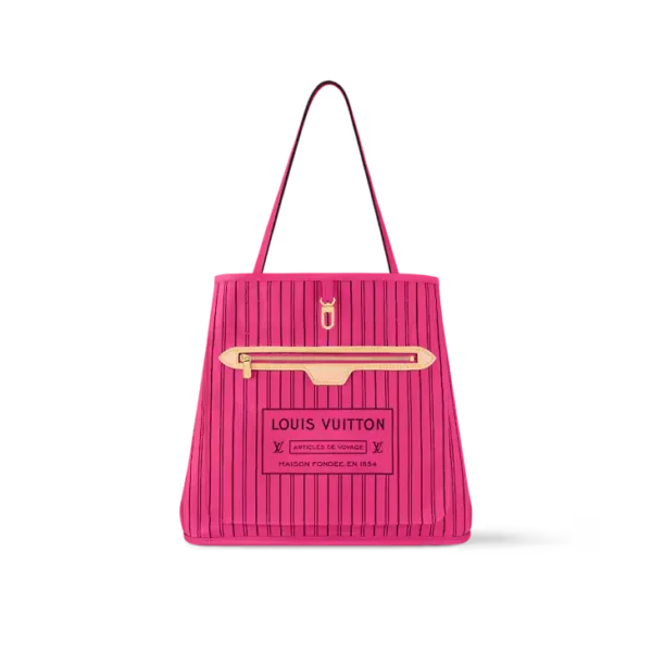 Neverfull Bandoulière Inside Out MM Pink