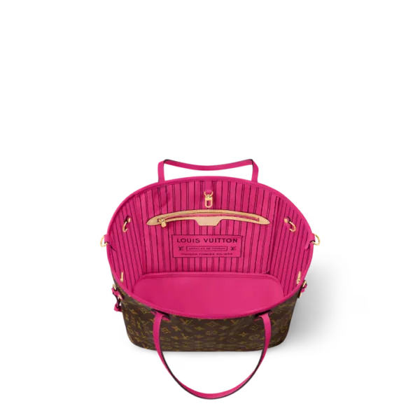 Neverfull Bandoulière Inside Out MM Pink